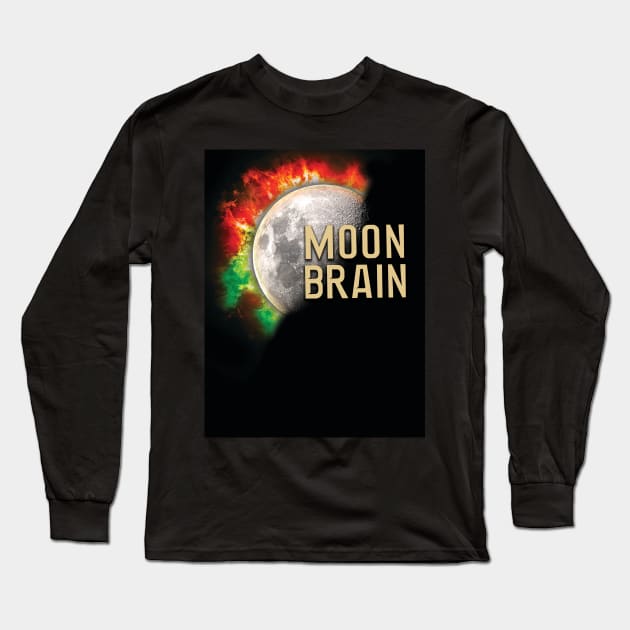 Moon Brain Long Sleeve T-Shirt by estelliarmus